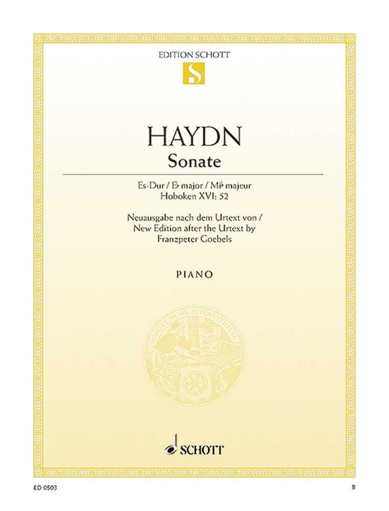Franz Joseph Haydn: Sonate Es-Dur Es-Dur (Piano)