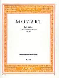 Wolfgang Amadeus Mozart: Sonate F-Dur F-Dur (Piano)