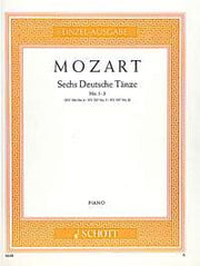 Wolfgang Amadeus Mozart: Sechs deutsche Tänze Heft 1 (Piano)