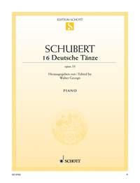 Franz Schubert: 16 Deutsche Tänze op. 33 (Piano)