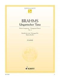 Johannes Brahms: Ungarischer Tanz Nr. 6 (Piano) afbeelding 2