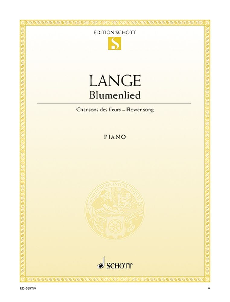Gustav Lange: Blumenlied op. 39 (Piano)