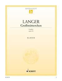 Gustav Langer: Großmütterchen op. 20 (Piano)