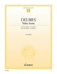 Léo Delibes: Valse lente (Piano) afbeelding 2