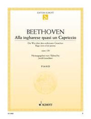 Ludwig van Beethoven: Alla ingharese quasi un Capriccio op. 129 (Piano)