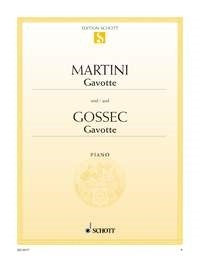 Francois-Joseph Gossec_Giovanni Battista Casali: Gavotte D-Dur / Gavotte (Piano)