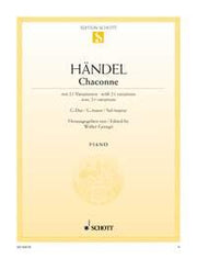 Georg Friedrich Händel: Chaconne G-Dur G-Dur (Piano)