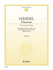 Georg Friedrich Händel: Chaconne F-Dur F-Dur (Piano)