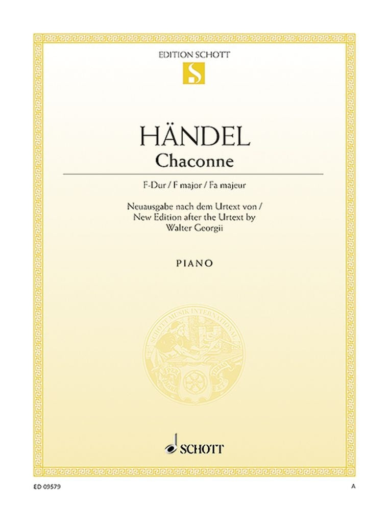 Georg Friedrich Händel: Chaconne F-Dur F-Dur (Piano)