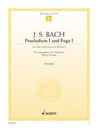 Johann Sebastian Bach: Praeludium I und Fuga I C-Dur C-Dur (Piano) afbeelding 2