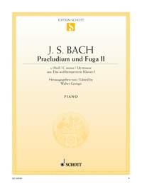 Johann Sebastian Bach: Praeludium II und Fuga II c-Moll c-Moll (Piano)