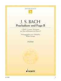 Johann Sebastian Bach: Praeludium II und Fuga II c-Moll c-Moll (Piano) afbeelding 2