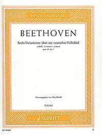 Ludwig van Beethoven: Sechs Variationen a-Moll op. 107/7 (Piano) afbeelding 2
