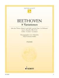 Ludwig van Beethoven: 9 Variationen A-Dur A-Dur (Piano)