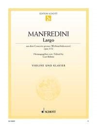 Manfredini: Largo op. 3/12 (Viool, Piano)