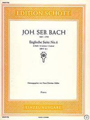 Johann Sebastian Bach: Englische Suite No. 6 d-Moll d-Moll (Piano)