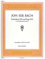 Johann Sebastian Bach: Praeludium XVI und Fuga XVI g-Moll g-Moll (Piano)
