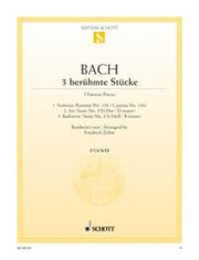 Johann Sebastian Bach: 3 berühmte Stücke (Piano)