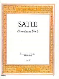 Erik Satie: Gnossienne No. 3 (Piano) afbeelding 2