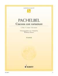 Johann Pachelbel: Ciacona con variazioni C-Dur C-Dur (Piano)