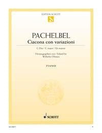 Johann Pachelbel: Ciacona con variazioni C-Dur C-Dur (Piano) afbeelding 2