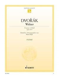 Antonín Dvořák: Walzer d-Moll d-Moll op. 54/7 (Piano) afbeelding 2