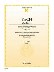 Johann Sebastian Bach: Andante e-Moll (Piano) afbeelding 2