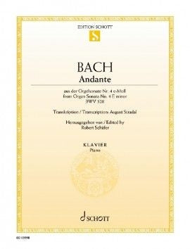 Johann Sebastian Bach: Andante e-Moll (Piano) afbeelding 2
