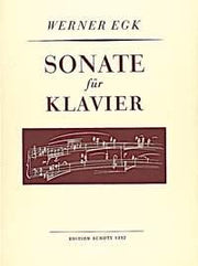 Werner Egk: Sonate (Piano)