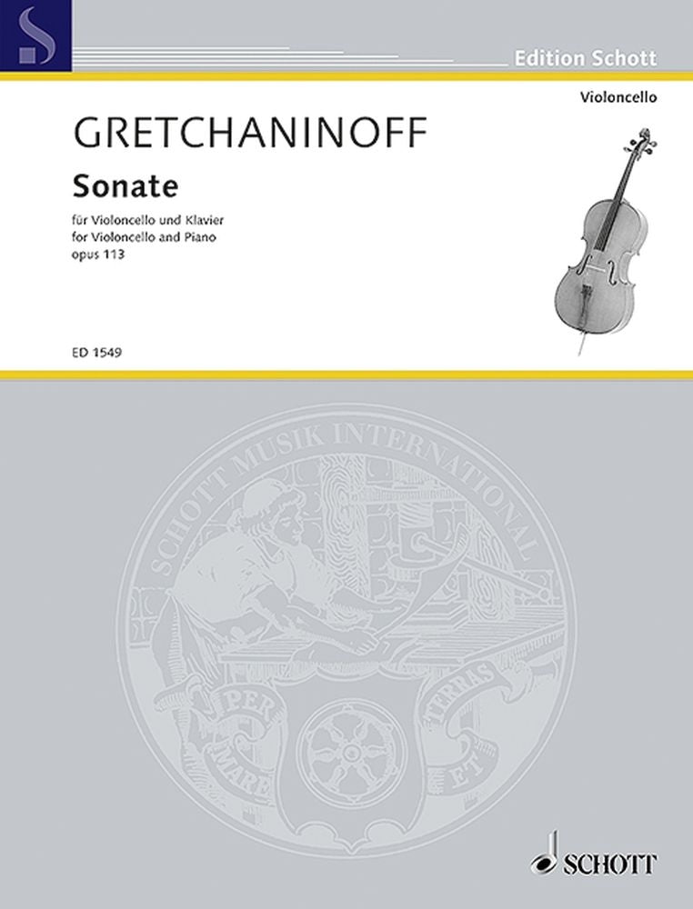 Alexander T. Gretchaninov: Sonate op. 113 (Cello, Piano)