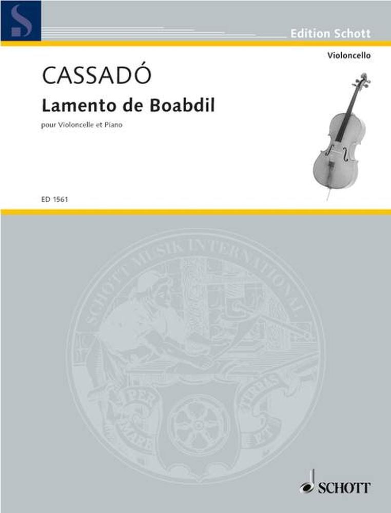 Gaspar Cassadó: Lamento de Boabdil (Cello, Piano)