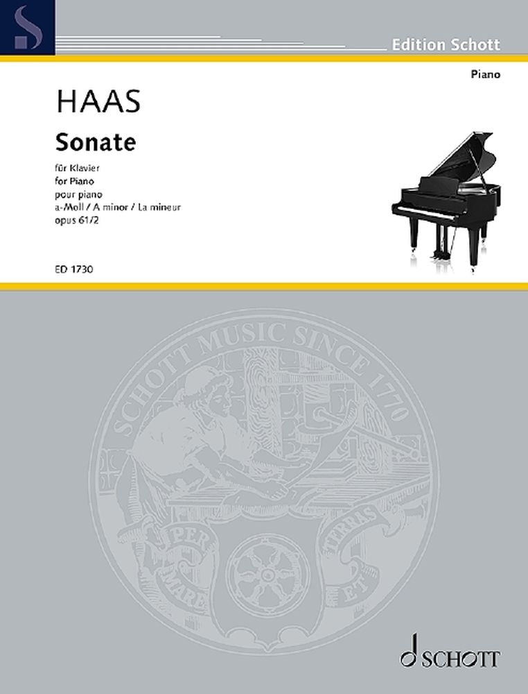 Josef Haas: Zwei Sonaten a-Moll op. 61 (Piano)