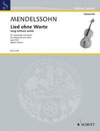 Felix Mendelssohn Bartholdy: Lied ohne Worte op. 30/3 (Cello, Piano)