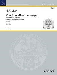 Hakim: Vier Choralbearbeitungen (Orgel) afbeelding 2