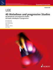 Sebastian Lee: 40 Melodische und progressive Etüden op. 31 Band 1 (Cello)