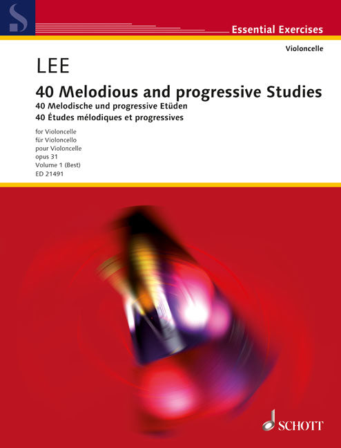Sebastian Lee: 40 Melodische und progressive Etüden op. 31 Band 1 (Cello)