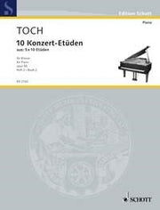 Ernst Toch: 10 Konzert-Etüden op. 55 Band 2 (Piano)