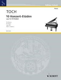 Ernst Toch: 10 Konzert-Etüden op. 55 Band 2 (Piano)
