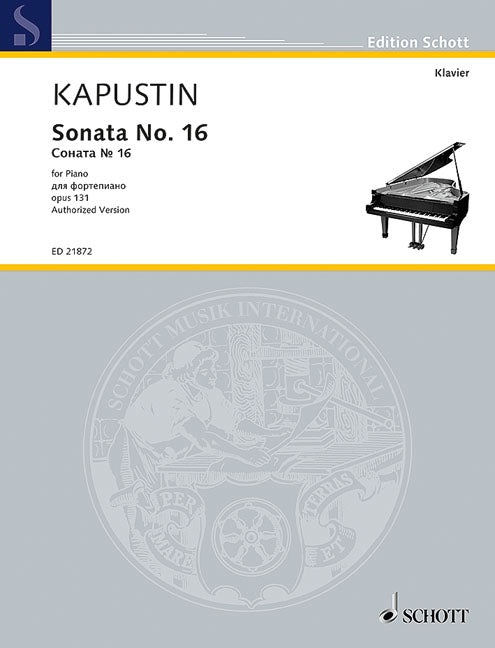 Nikolai Kapustin: Sonata No. 16 op. 131 (Piano) afbeelding 2