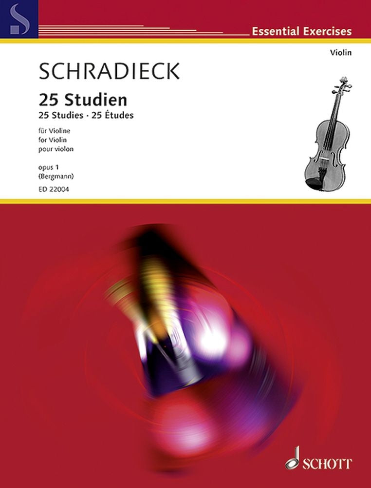 Schradieck: 25 Studien op. 1 (Viool)