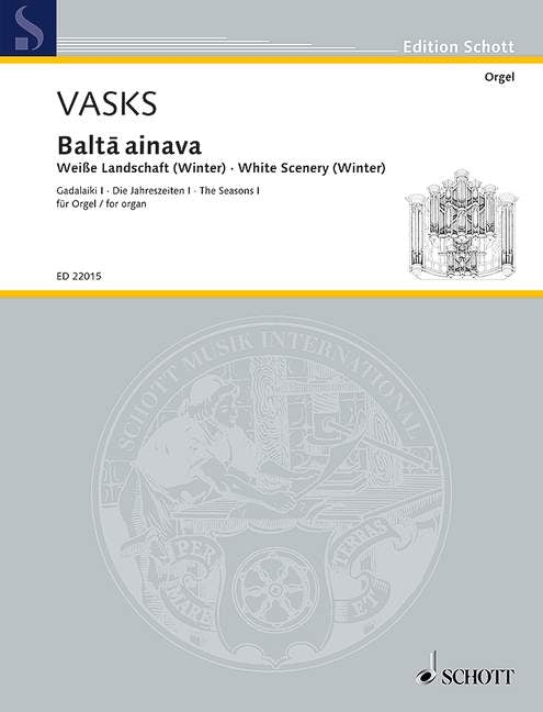Vasks: Balt? ainava (Orgel) afbeelding 2