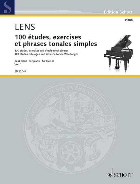 Nicholas Lens: 100 Etüden, Übungen und einfache tonale Wendungen Band 1 (Piano)