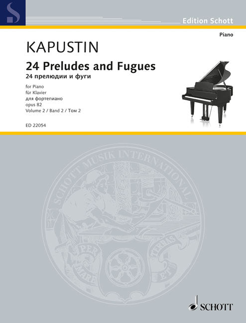 Nikolai Kapustin: 24 Preludes and Fugues op. 82 Band 2 (Piano) afbeelding 2