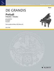Renato de  Grandis: Präludien Band 3 (Piano)