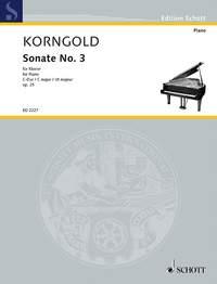 Erich Wolfgang Korngold: Sonate No. 3 C-Dur op. 25 (Piano)