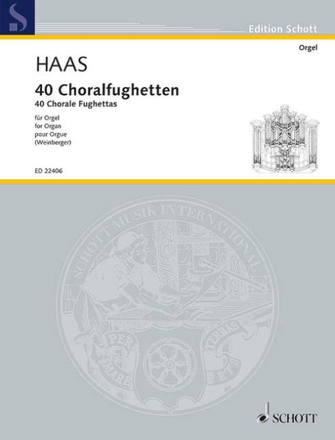 Haas: 40 Choralfughetten (Orgel) afbeelding 2