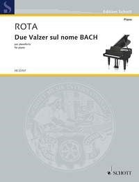 Nino Rota: Due Valzer sul nome BACH (Piano)
