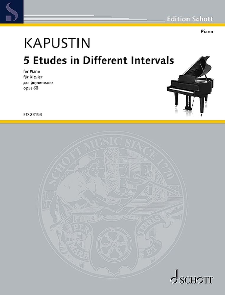 Nikolai Kapustin: 5 Etudes in Different Intervals op. 68 (Piano)