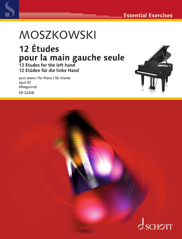 Moritz Moszkowski: 12 Etüden für die linke Hand op. 92 (Piano)