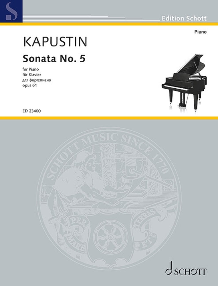 Nikolai Kapustin: Sonata No. 5 op. 61 (Piano)